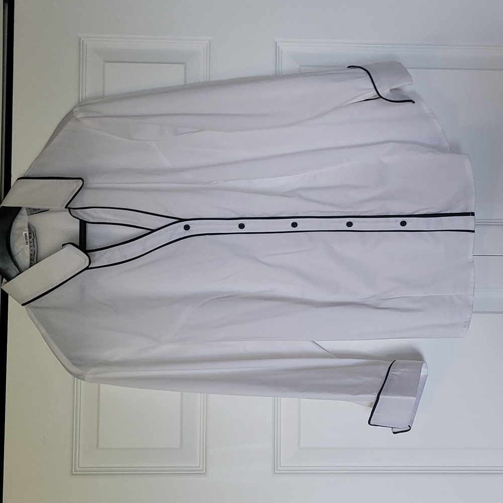 Signature size 2X white blouse